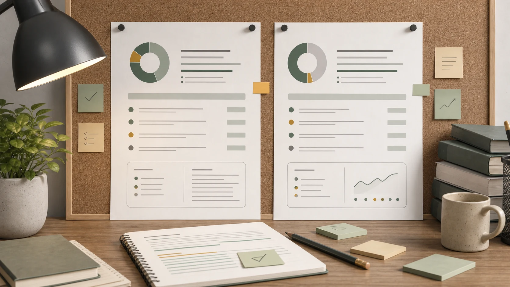 Academic report board for students comparing Turnitin and GPTZero review signals